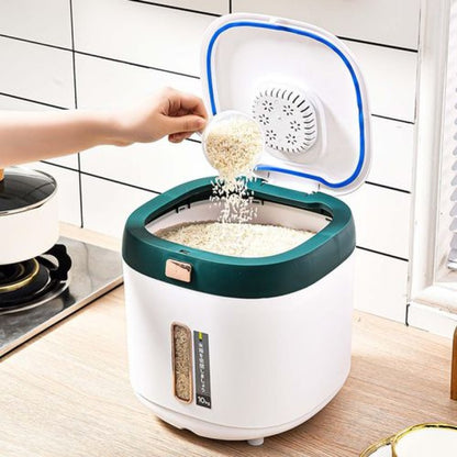 Rice Barrel Bin 10 KG Capacity New Style