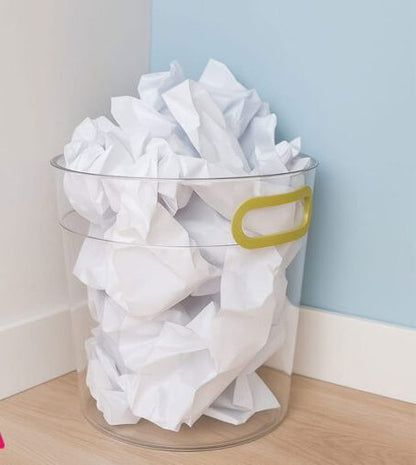 Acrylic Waste Paper Basket – Elegant Square Trash Can