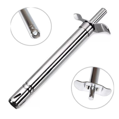 Gas Lighter with Free Knife – Premium Stainless Steel Electronic Kitchen Lighter