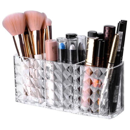 Cosmetic Organizer Crystal Clear – Premium Multi-Compartment Vanity Display