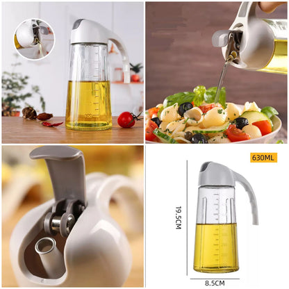 2 in 1 Glass Oil Spray and Dispenser - 600 ML