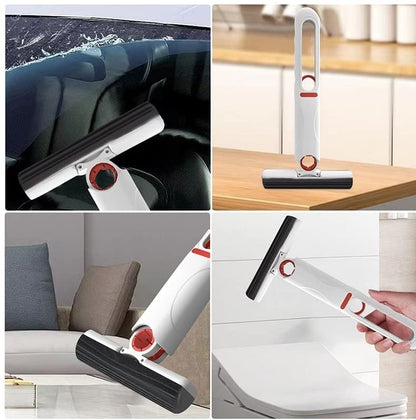 Portable Mini Mop with Squeeze Handle