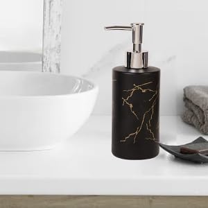 Soap Dispenser Black Marble Design