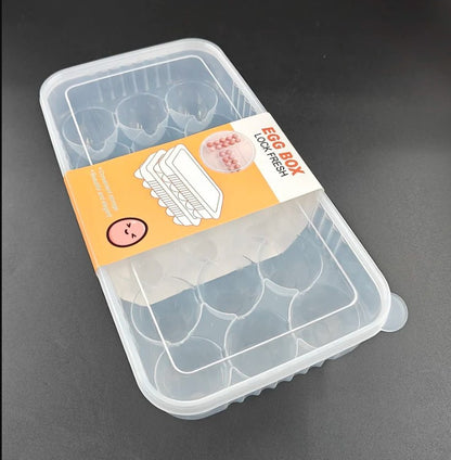 Egg Box Lock Fresh – Premium Airtight Stackable Refrigerator Organizer