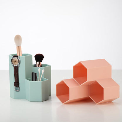 Meridian Hive-Series Geometric Honeycomb Desk Vault