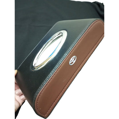 Car Tissue Box – Premium Leather Desktop & Automotive Interior Organizer