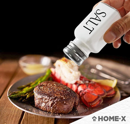 Monochrome Series Glass Salt & Pepper Shaker Set