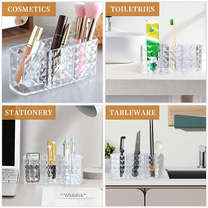 Cosmetic Organizer Crystal Clear – Premium Multi-Compartment Vanity Display