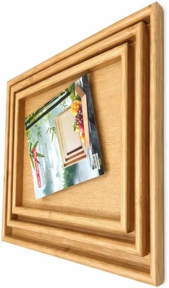 Wooden Tray Set - 3 PCS