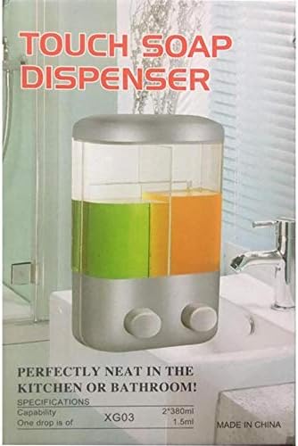 Liquid Soap Bottle Double – Premium Dual-Chamber Wall-Mounted Dispenser