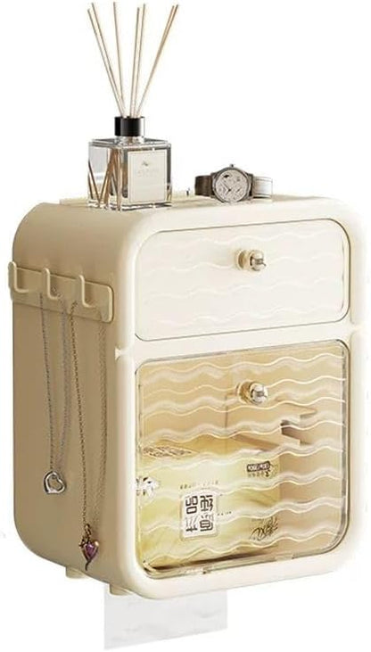 Toilet Cabinet With Drawer – Luxury Wall-Mounted Bathroom & Cosmetic Organizer