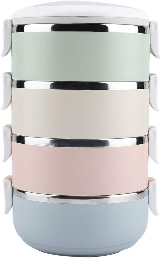 Spectrum Series Insulated Stainless Steel Bento Lunch Box 3 Layer, 2 Layer