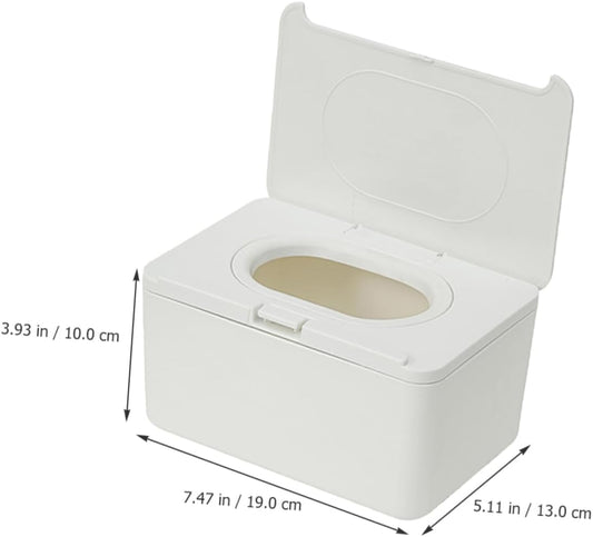 Black/White Tissue Box Soft Open Function