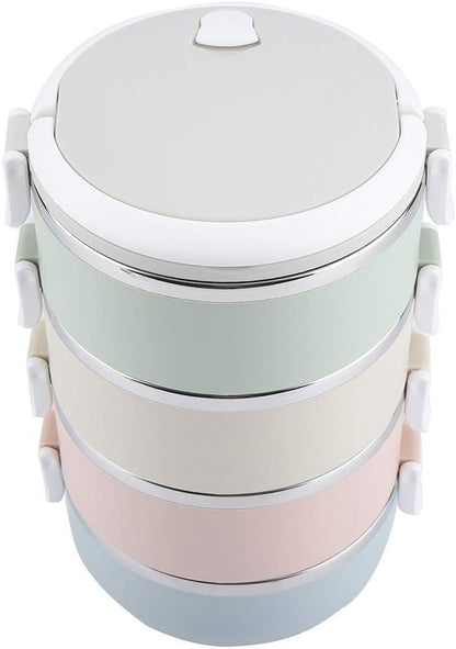 Spectrum Series Insulated Stainless Steel Bento Lunch Box 3 Layer, 2 Layer