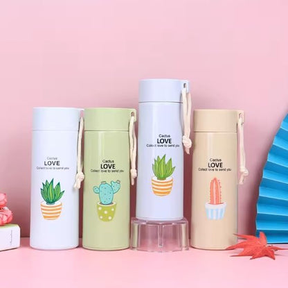 Eco-Friendly Style "Cactus Love" Glass Water Bottle Collection