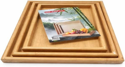 Wooden Tray Set - 3 PCS