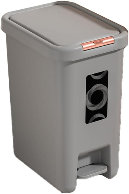 Square Trash Box, Pedal Type Dustbin 8L, 10L, 15L