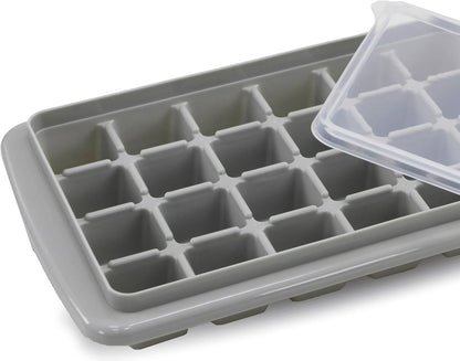 Ice Tray with Protective Lid – 18 & 24 Cube Options