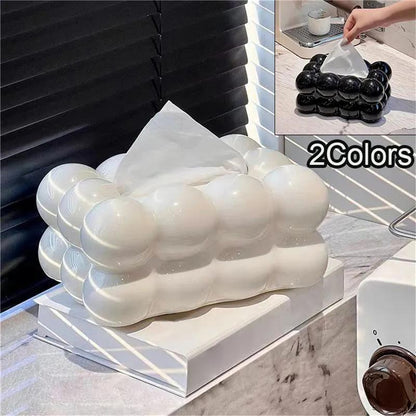 Bubble Tissue Box – Modern Cloud-Design Decorative Organizer