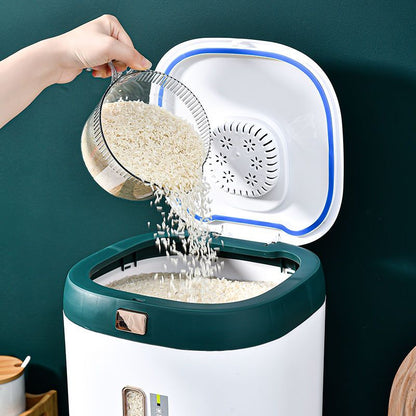 Kitchen Press Button Rice Box - 10 KG Capacity