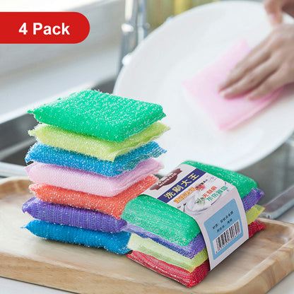 Pack of 4 Multi-Purpose Dishwasher Cleaning Sponges