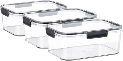 Premium Acrylic Food Storage Box – 3 Piece Airtight Set