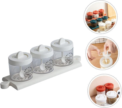 3 in 1 Masalah Jar with Spoon and Tray