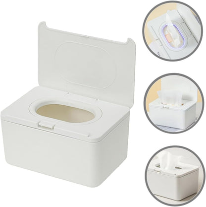 Black/White Tissue Box Soft Open Function