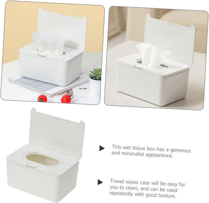 Black/White Tissue Box Soft Open Function