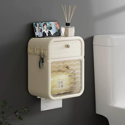 Toilet Cabinet With Drawer – Luxury Wall-Mounted Bathroom & Cosmetic Organizer