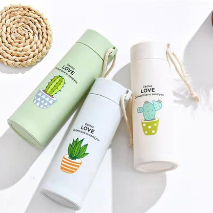 Eco-Friendly Style "Cactus Love" Glass Water Bottle Collection