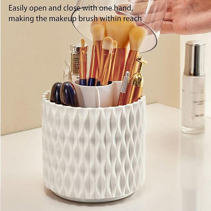 Revolving Cosmetic Organizer White Diamond