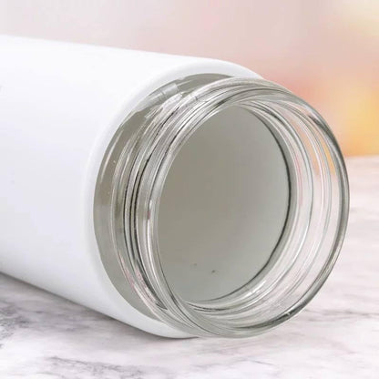 Double-Wall 450ml  Glass Travel Tumbler with Protective Matte Sleeve