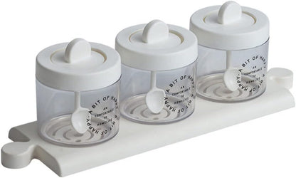3 in 1 Masalah Jar with Spoon and Tray