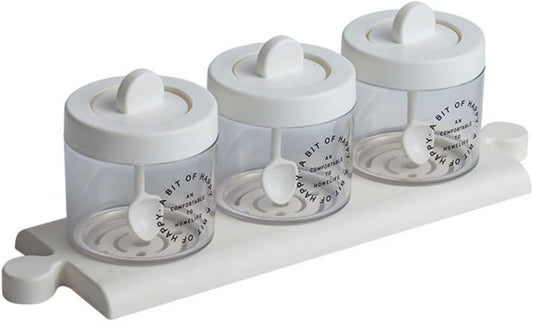 3 in 1 Masalah Jar with Spoon and Tray