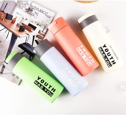 Glass Bottle (Young Youth) – Double-Layer Protective Water Bottle