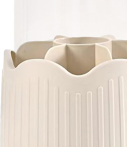 Revolving Cosmetic Organizer – Premium Dust-Proof Vanity Display & Caddy