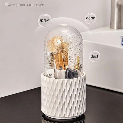 Revolving Cosmetic Organizer White Diamond