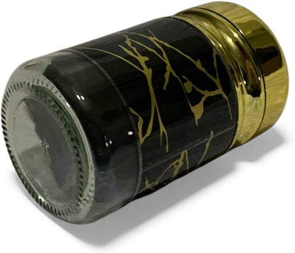 Luxury Glass Spice Shaker, Gold Plated Lid