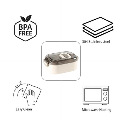 Single Layer Rectangle Lunch Box – Premium Food-Grade Meal Prep Container with Secure Snap-Lock Lid