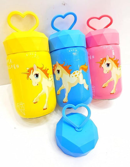 Cartoon Diamond Glass Cup – Premium Kids’ Portable Insulated Tumbler