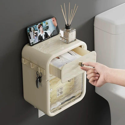 Toilet Cabinet With Drawer – Luxury Wall-Mounted Bathroom & Cosmetic Organizer