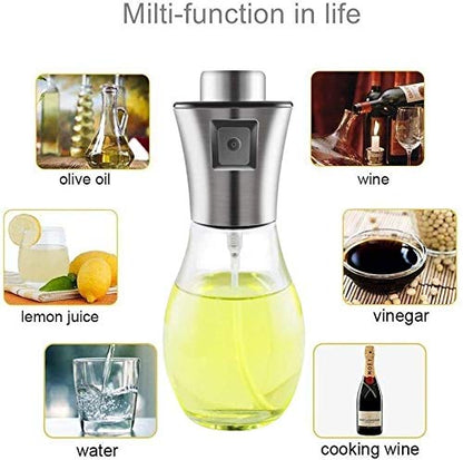 Oil Bottle 200 ML Golden – Premium Precision Spray Mist Dispenser