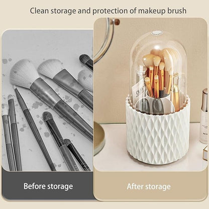 Revolving Cosmetic Organizer White Diamond