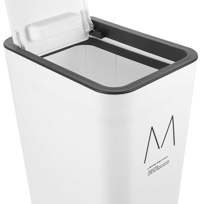 Slim Plastic Rubbish Bin, Slim Bin with Lid, 9L, 11L
