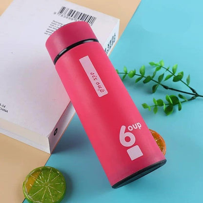 Double-Wall 450ml  Glass Travel Tumbler with Protective Matte Sleeve