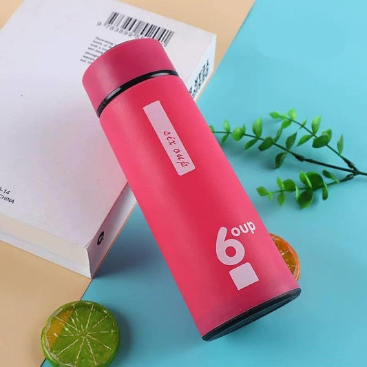Double-Wall 450ml  Glass Travel Tumbler with Protective Matte Sleeve