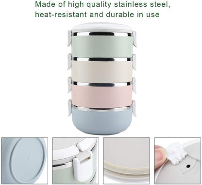 Spectrum Series Insulated Stainless Steel Bento Lunch Box 3 Layer, 2 Layer