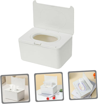 Black/White Tissue Box Soft Open Function