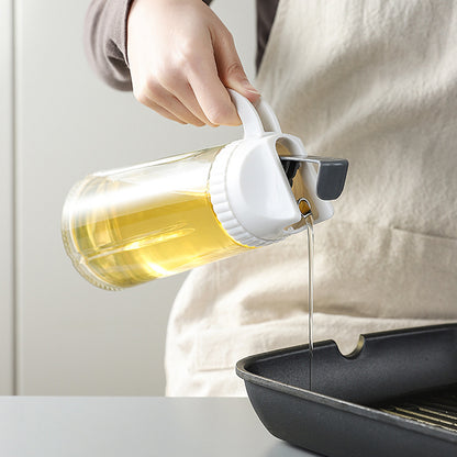 2 in 1 Glass Oil Spray and Dispenser - 600 ML